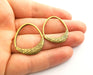 4 Bronze Charms Antique Bronze Plated Charms (32x27mm)  G18558
