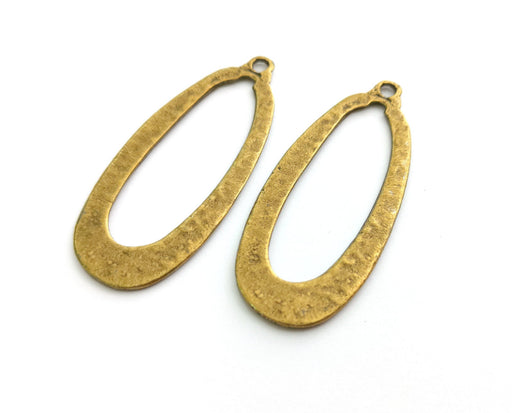 2 Antique Bronze Charms Antique Bronze Plated Charms (61x25mm)  G18561