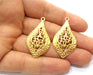 2 Gold Charms Gold Plated Charms  (42x23mm)  G18046