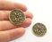 2 Antique Bronze Charms Connector Antique Bronze Plated Charms (30mm)  G18579