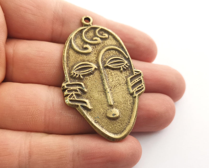 2 Antique Bronze Charms Antique Bronze Plated Charms (55x34mm)  G18585