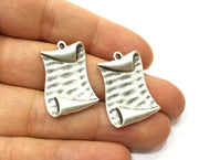 2 Letter Charms Antique Silver Plated Charms (29x20mm) G18080