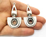 2 Silver Charms Antique Silver Plated Charms (56x28mm) G18093