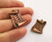 4 Letter Charms Antique Copper Plated Charms (29x20mm) G18635