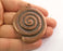 Copper Ammonite Charms Antique Copper Plated Charms (59x47mm)  G18639