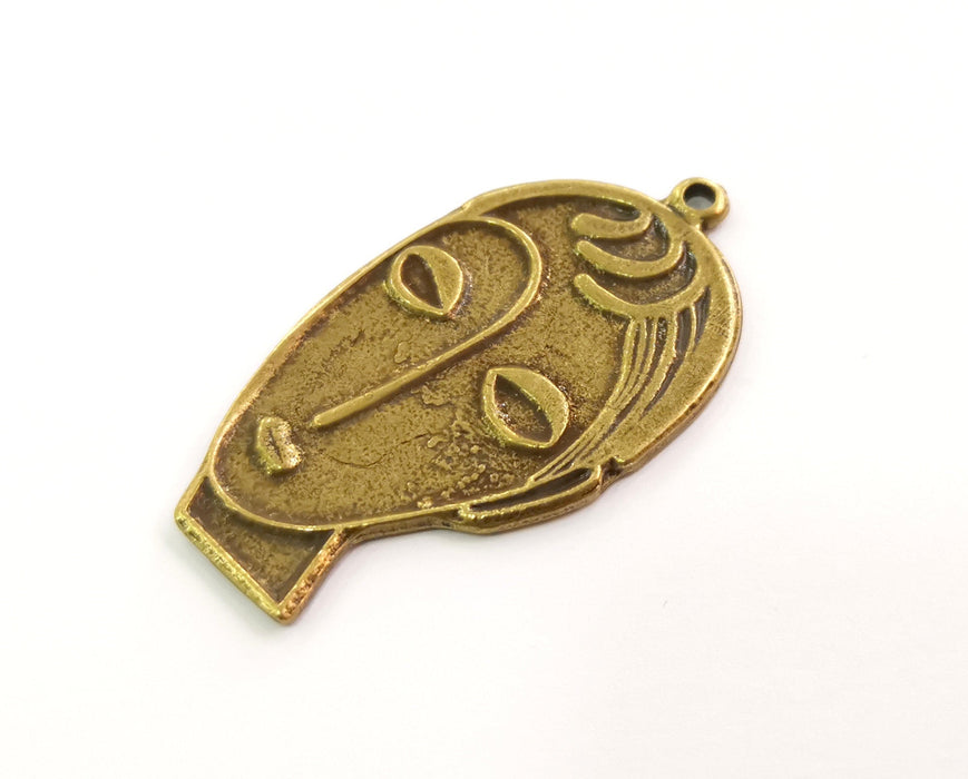 2 Antique Bronze Charms Antique Bronze Plated Charms (53x28mm)  G18643
