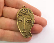 2 Antique Bronze Charms Antique Bronze Plated Charms (53x28mm)  G18643
