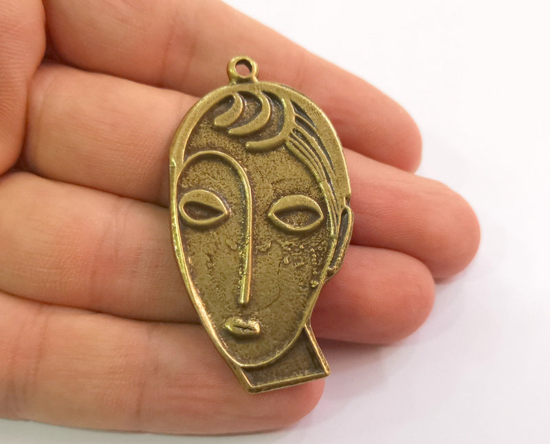 2 Antique Bronze Charms Antique Bronze Plated Charms (53x28mm)  G18643