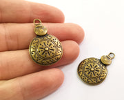 2 Antique Bronze Charms Antique Bronze Plated Charms (33x22mm)  G18646