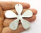 Flower Charms Antique Silver Plated Charms (61mm)  G18660