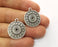 4 Silver Charms Antique Silver Plated Charms (24x21mm)  G18665