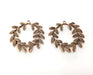 2 Leaf Charms Antique Copper Plated Charms (38mm)  G18672