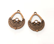 5 Copper Charms Antique Copper Plated Charms (27x20mm)  G18677