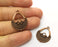 5 Copper Charms Antique Copper Plated Charms (27x20mm)  G18677