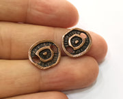 10 Copper Charms Connector Antique Copper Plated Connector (16x14mm)  G18684