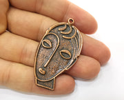 2 Copper Charms Antique Copper Plated Charms (53x28mm)  G18686