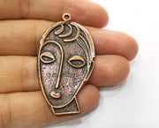 2 Copper Charms Antique Copper Plated Charms (53x28mm)  G18686