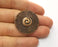 2 Copper Charms Antique Copper Plated Charms (34x32mm)  G18690