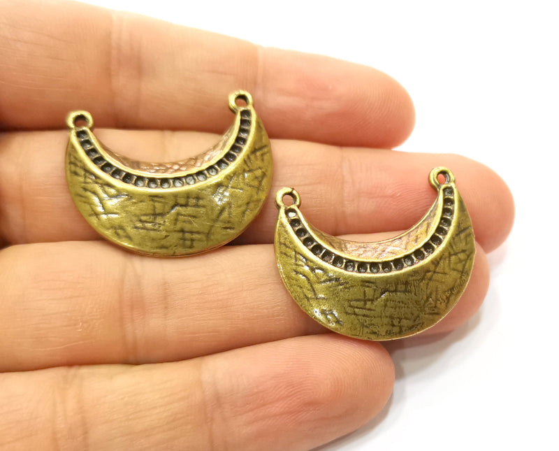 2 Antique Bronze Charm Antique Bronze Plated Charm (30x25mm) G18206