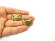 2 Antique Bronze Charm Antique Bronze Plated Charm (30x25mm) G18206