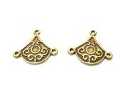 4 Antique Bronze Charm Connector Antique Bronze Plated Charm (27x25mm) G18207