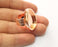 Rose Gold Ring Blank Base Bezel Settings Rose Gold Cabochon Base Mountings Adjustable Resin Ring (25x18mm Blank)  G18699