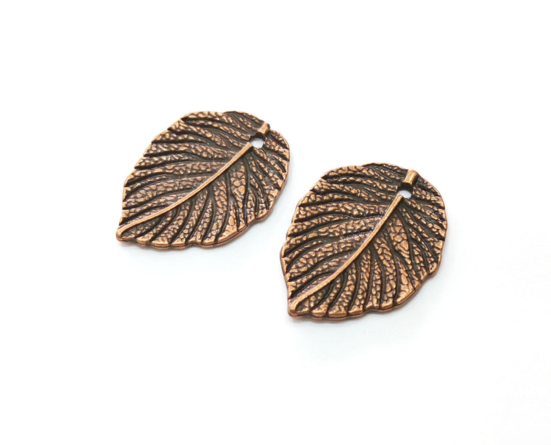 4 Leaf Charms Antique Copper Plated Charms (28x21mm)  G18703