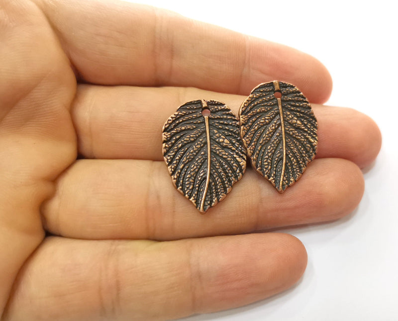 4 Leaf Charms Antique Copper Plated Charms (28x21mm)  G18703