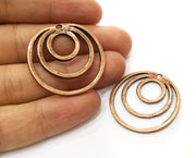 2 Charms Antique Copper Plated Charms (35x34mm)  G18238