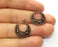 10 Copper Charms Antique Copper Plated Charms (22x18mm)  G18737