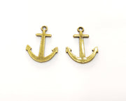 10 Anchor Charms Antique Bronze Plated Charms (21x16mm) G18739