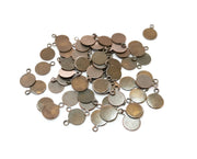 30 Charm Antique Copper Plated Charms (11x8mm) G18740