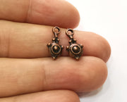 20 Copper Charm Antique Copper Plated Charms (16x7mm) G18742