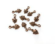 20 Copper Charm Antique Copper Plated Charms (16x7mm) G18742