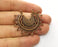 2 Copper Charms Antique Copper Plated Charms  (44x36mm)  G18744