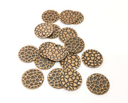 20 Copper Charms Antique Copper Plated Charms (16mm)  G18748