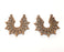 2 Copper Charms Antique Copper Plated Charms (31x30mm)  G18754