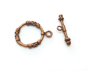 Toggle Clasps Antique Copper Plated 5 sets Toggle Clasp Findings 25x20mm+23x6mm  G18756