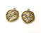 4 Antique Bronze Charms Antique Bronze Plated Charms (27x22mm)  G18757