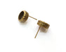 1 Pair Earring Blank Base Settings Antique Bronze Resin Blank Cabochon Base inlay Blank Mountings Antique Bronze Plated (8mm blank) G18789