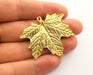 Gold Maple Leaf Charms Gold Plated Charms (43x46mm) G18349