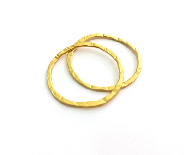 4 Gold Charms Gold Plated Charms (40mm) G18350