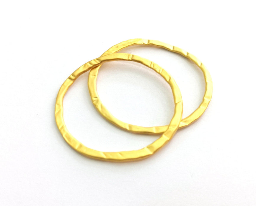 4 Gold Charms Gold Plated Charms (40mm) G18350