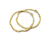 10 Antique Bronze Circle Charms Antique Bronze Plated Charm (43 mm)  G18843