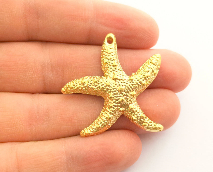 Starfish Charms Gold Plated Charms (36x36mm)  G18351