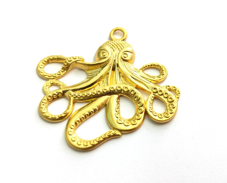 Octopus Charms Gold Plated Charms (54x56mm)  G18352