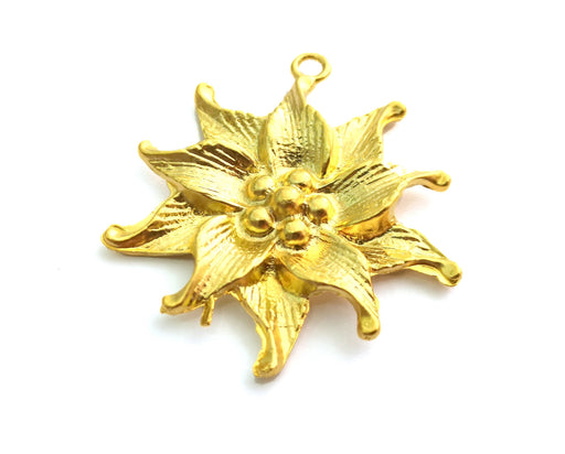 Lily Charms Gold Plated Charms (49x44mm)  G18354