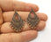 4 Copper Charms Connector Antique Copper Plated Charms  (41x26mm)  G18854