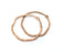 5 Copper Circle Charms Antique Copper Plated Metal (43 mm)  G18859