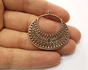 2 Copper Charms Antique Copper Plated Charms (39x40mm)  G18861